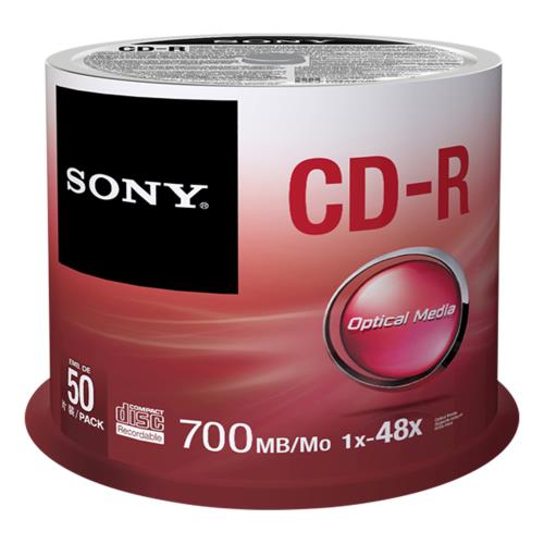 Pack 50 CD-R Sony 50CDQ80SP 700 Mo