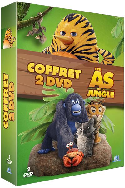 Coffret Les As de la jungle / Les As de la jungle 2 : Opération tour du Monde DVD