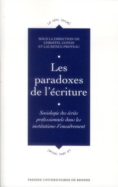 Paradoxes de l ecriture