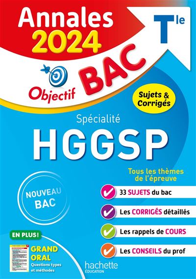 Annales Objectif BAC 2024 - Spécialité HGGSP - Broché - Arnaud Leonard ...