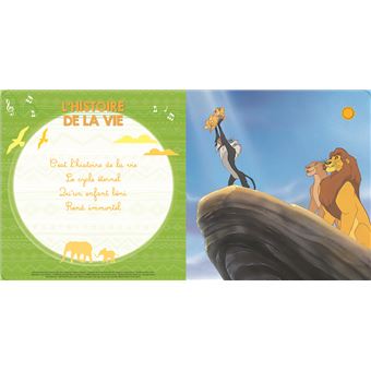 Mes premières chansons : le Roi Lion - Disney - Disney Hachette - Grand  format - Librairie Gallimard PARIS