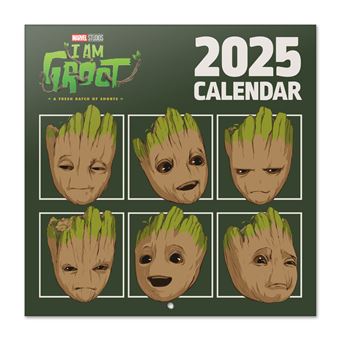 Calendrier mural Marvel I Am Groot 2025