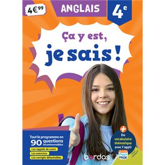 Ça y est, je sais ! Anglais 4e