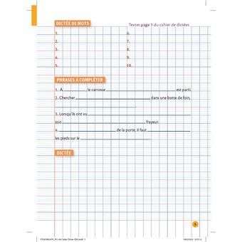 Petit cahier LAROUSSE d'orthographe et de dictées CM2