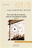 Cahiers du monde russe n°63/1 - Les vies de la science sous