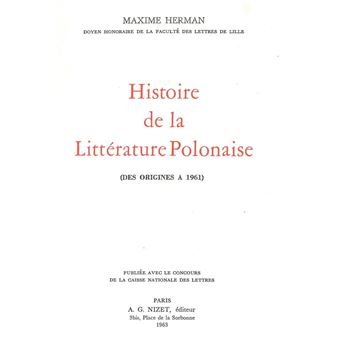 Histoire de la Littérature Polonaise