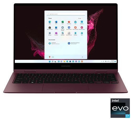 SAMSUNG GALAXY BOOK2 PRO 360 15' BURGUNDY