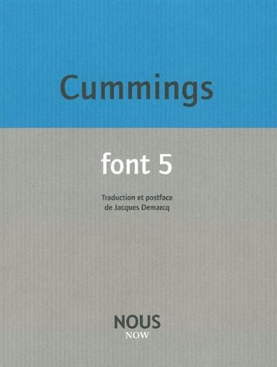 Font 5 - Edward Estlin Cummings - broché