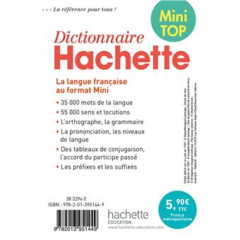 Mini Top Dictionnaire Hachette Français