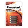 Pack de 4 piles Panasonic Pro Power AAA-LR03