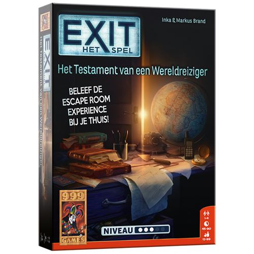 Jeu d'Escape Game 999 Games Exit - Het Testament Van Een Wereldreiziger Version en Néerlandais