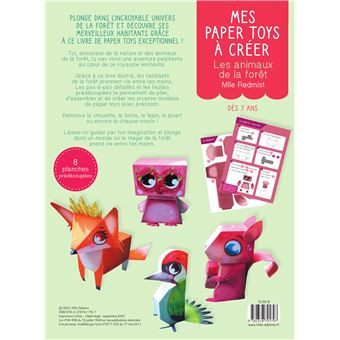 Mes paper toys à créer - Animaux de la forêt