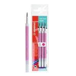 Set de 3 recharges pour stylo Stabilo Gel EXXX Rose