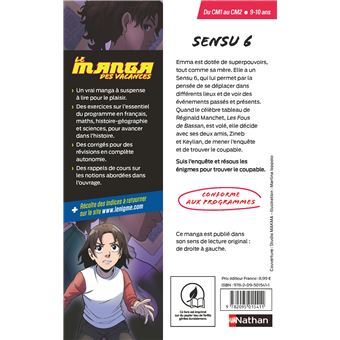 Le manga des vacances - du CM1 au CM2 : Sensu 6