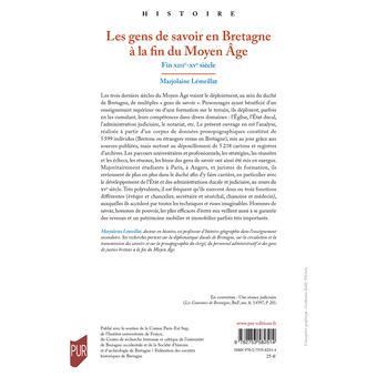 Les gens de savoir en Bretagne à la fin du Moyen Âge