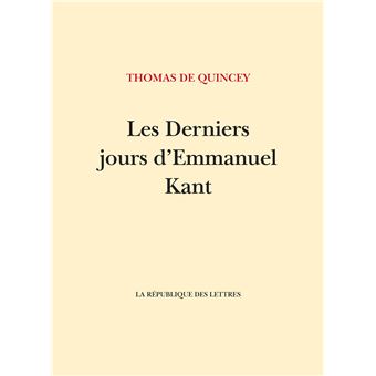 Les Derniers Jours d'Emmanuel Kant