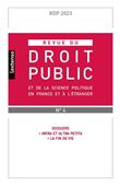 Revue du droit public et de la science politique en France et à l'étranger - 4-2023