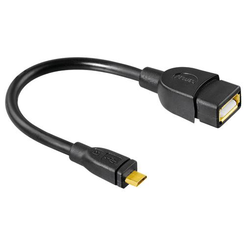 HAMA CABLE OTG USB 2.0 A/ MICRO B 0,15M