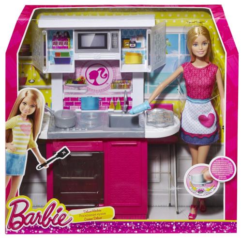 Poupée Barbie et sa cuisine