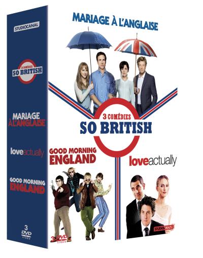 Mariage à l'anglaise - Good Morning England - Love Actually Coffret 3 DVD