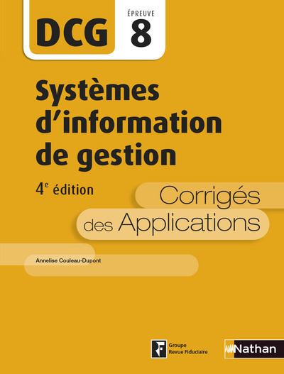 Systèmes d'information de gestion DCG Epreuve 8