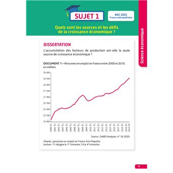 Annales Objectif BAC 2024 - Spécialité SES