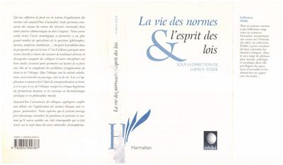 Vie des normes et l'esprit des lois