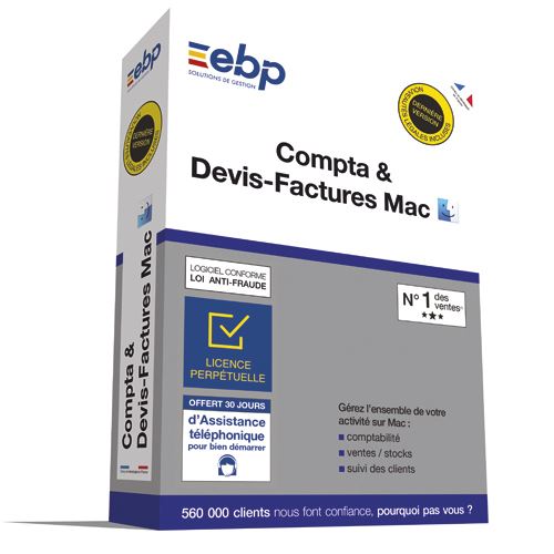 Logiciel Ebp COMPTA & DEVIS-FACTURE CLASSIC POUR MAC