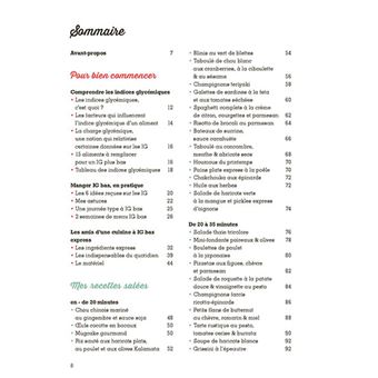 Mes recettes express à IG bas