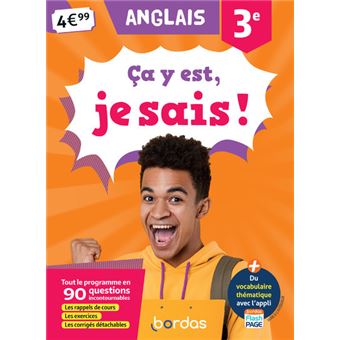 Ça y est, je sais ! Anglais 3e