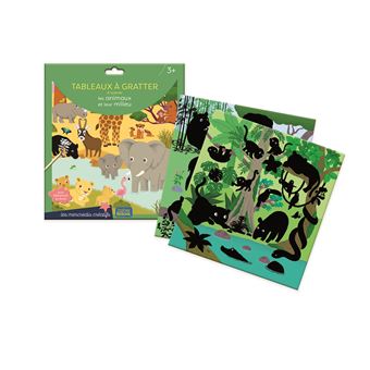 Beauval tableaux à gratter: Les animaux et leur milieu