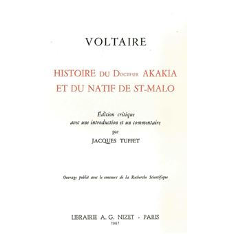 Histoire du docteur Akakia et du natif de St-Malo