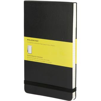 Bloc-notes quadrillé - Grand format - Couverture rigide noire - 1