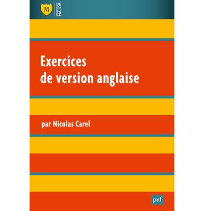 Exercices de version anglaise - Nicolas Carel - broché