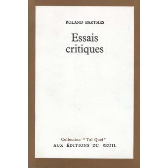 Essais Critiques - 1