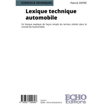 Lexique technique automobile