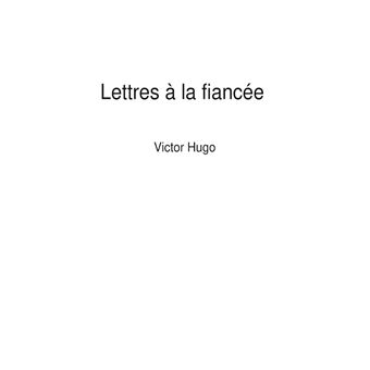 Lettres à la fiancée (1820-1822)