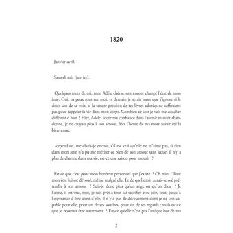 Lettres à la fiancée (1820-1822)