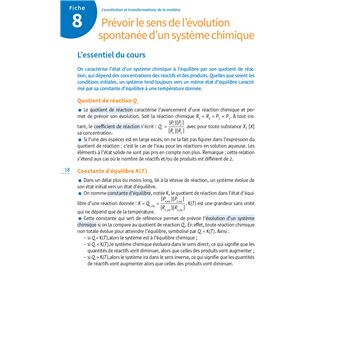 Repères clés bac spécialité physique-chimie