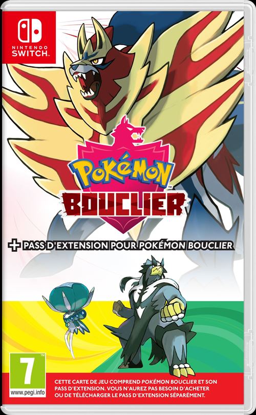 Pokémon Bouclier + Pass d’Extension pour Nintendo Switch
