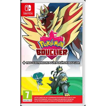 Pokémon Bouclier + Pass d’Extension pour Nintendo Switch