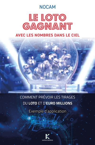 Loto gagnant avec les nombres dans le ciel