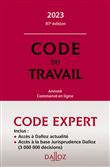 Code Dalloz expert travail 2023 87ed