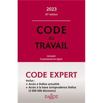 Code Dalloz expert travail 2023 87ed