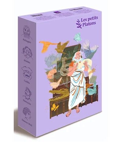 Coffret lilas grand format  Pythagore, Aristote, Galilee, Ni