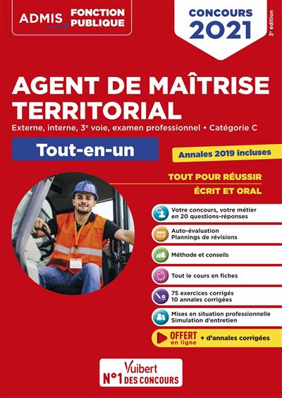 Concours Agent De Maîtrise Territorial 2023 - Catégorie C - Tout-en-un ...