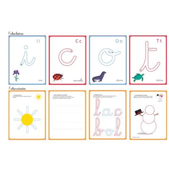 Les incollables - Montessori - Lettres en pâte à modeler