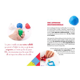 Les incollables - Montessori - Lettres en pâte à modeler