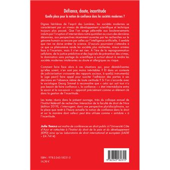 Défiance, doute, incertitude