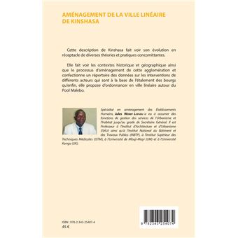 Aménagement de la ville linéaire de Kinshasa